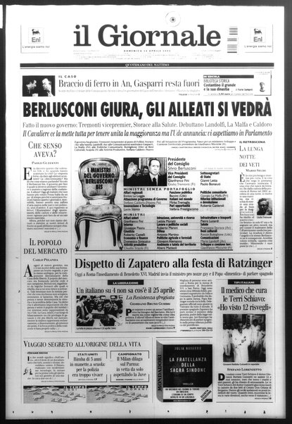 Il giornale : quotidiano del mattino